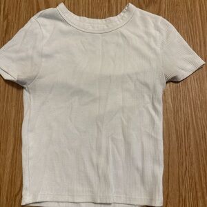 American Eagle Outfitters White Short Sleeve Tee